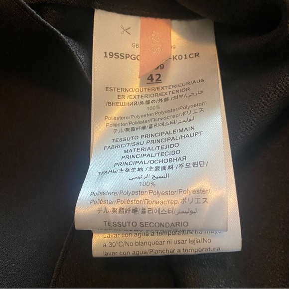 GIAMBA Black Lace Mini Dress IT 42 or US 6 - Picture 6 of 8